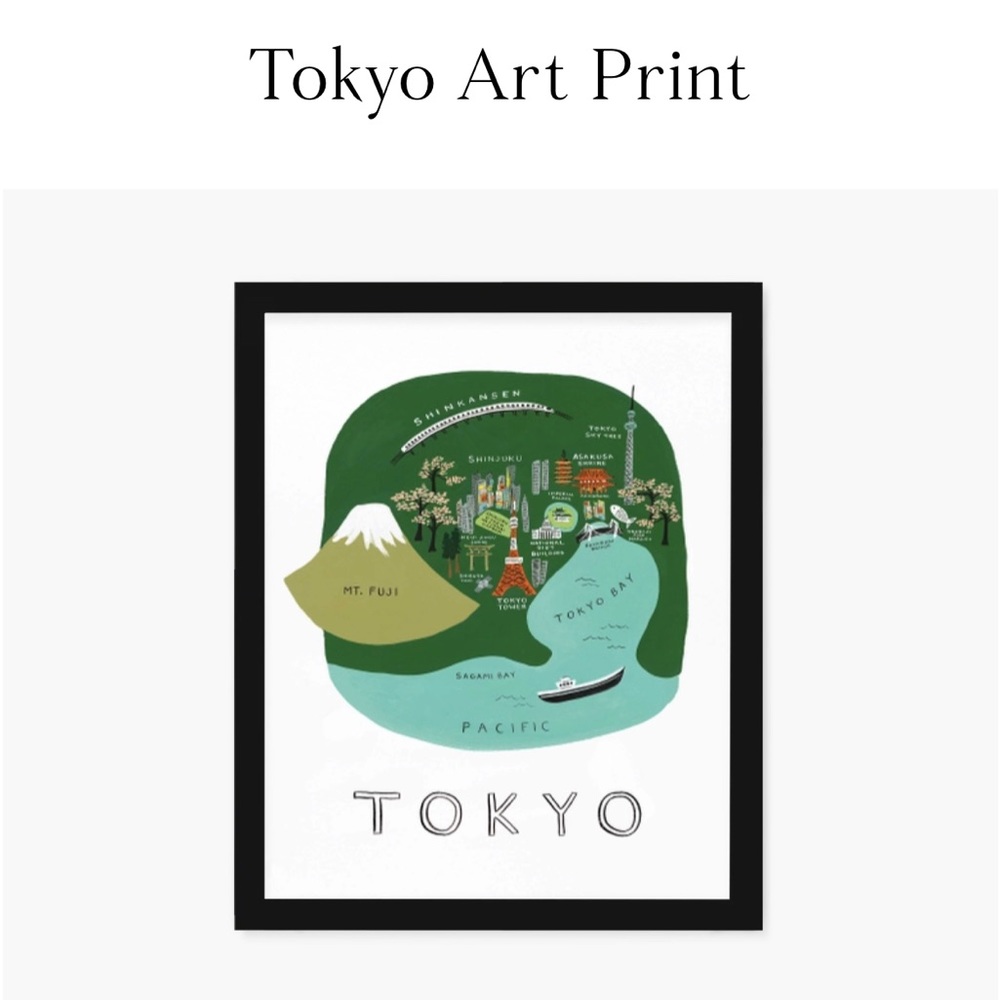 Tokyo - Rifle Paper Co Framed and Matted